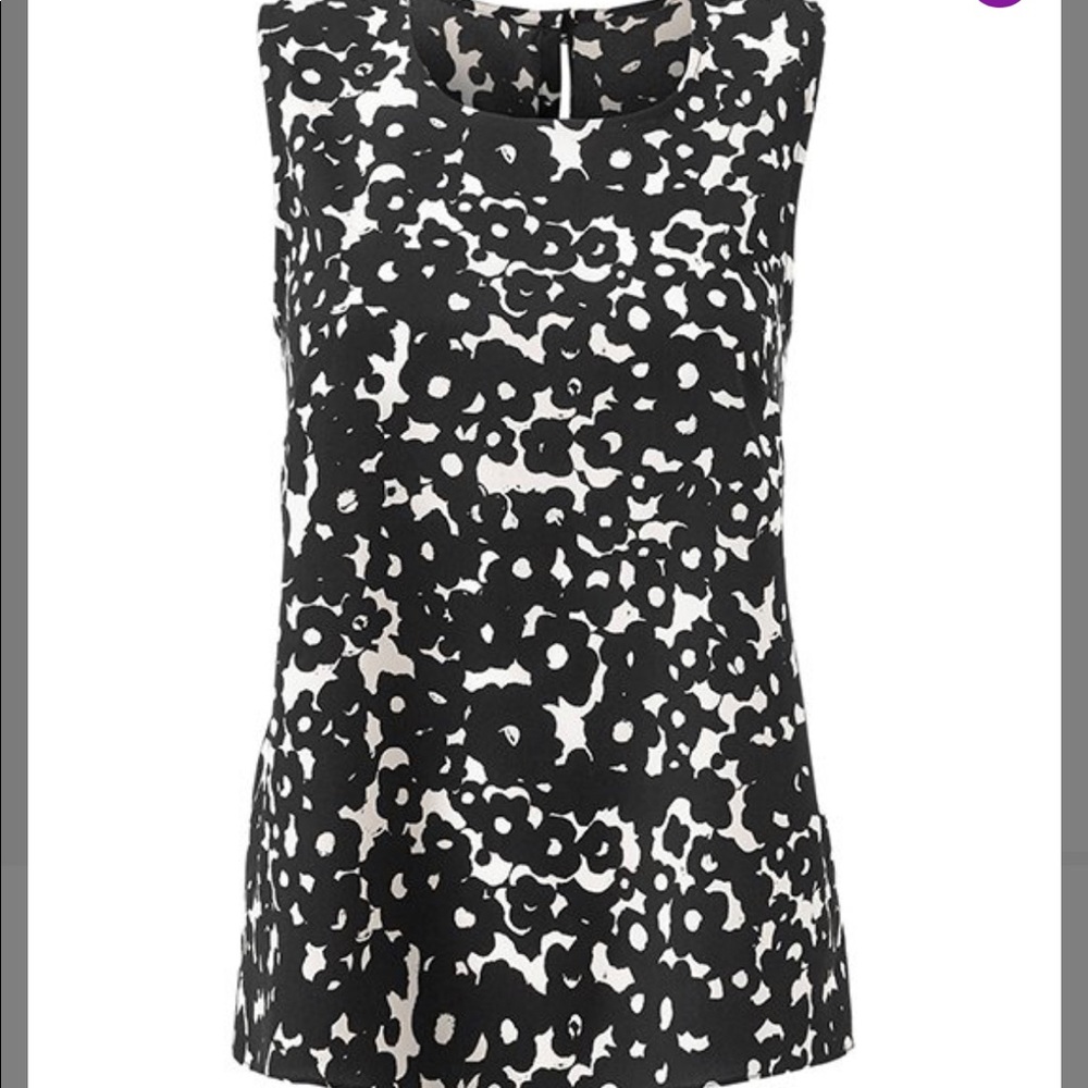 Cabi sleeveless Dixon floral top